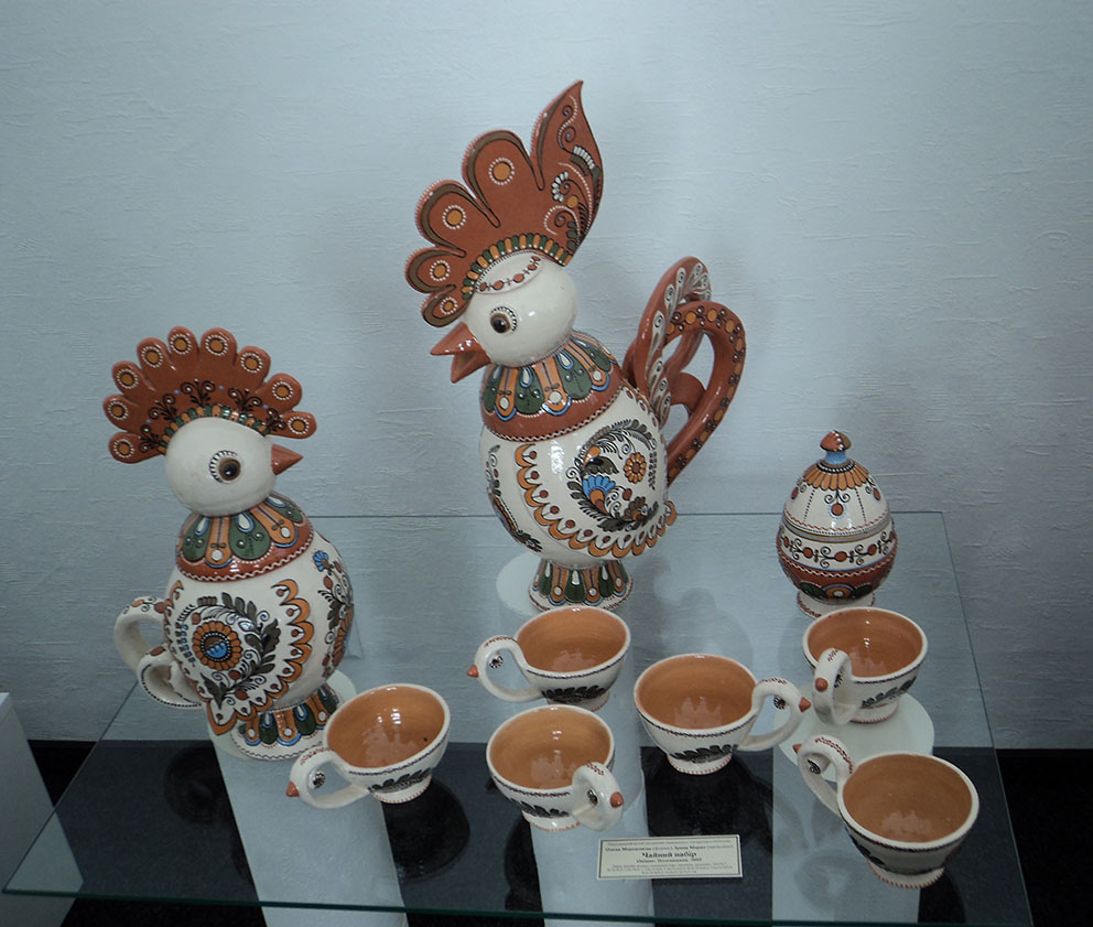 Чайний набір. 2010. Кераміка, розпис